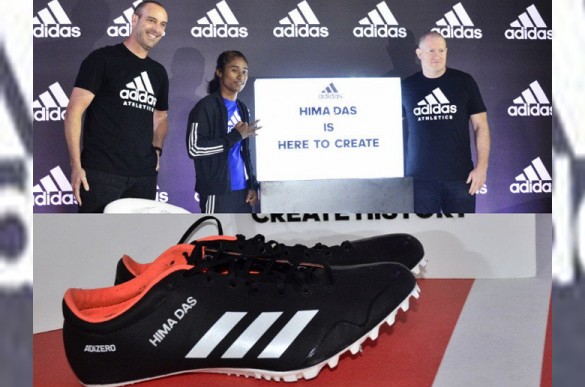 Hima Das tan Adidas