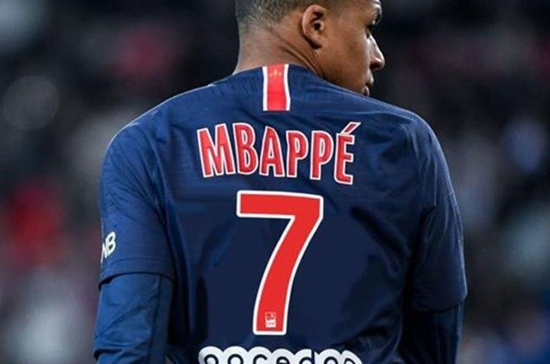 mbappe psg jersey number